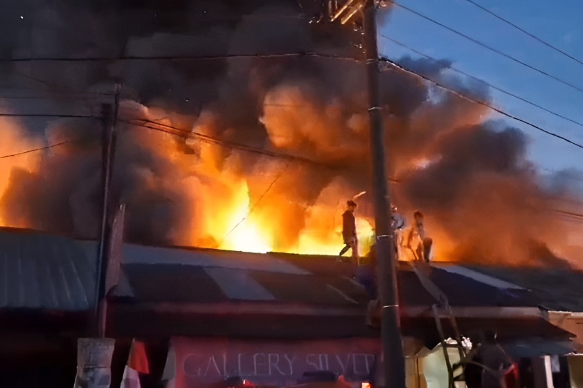 Pasar Belik Pemalang Kembali Dilalap Api, Hampir 100 Persen Bagian Dalam Ludes Terbakar